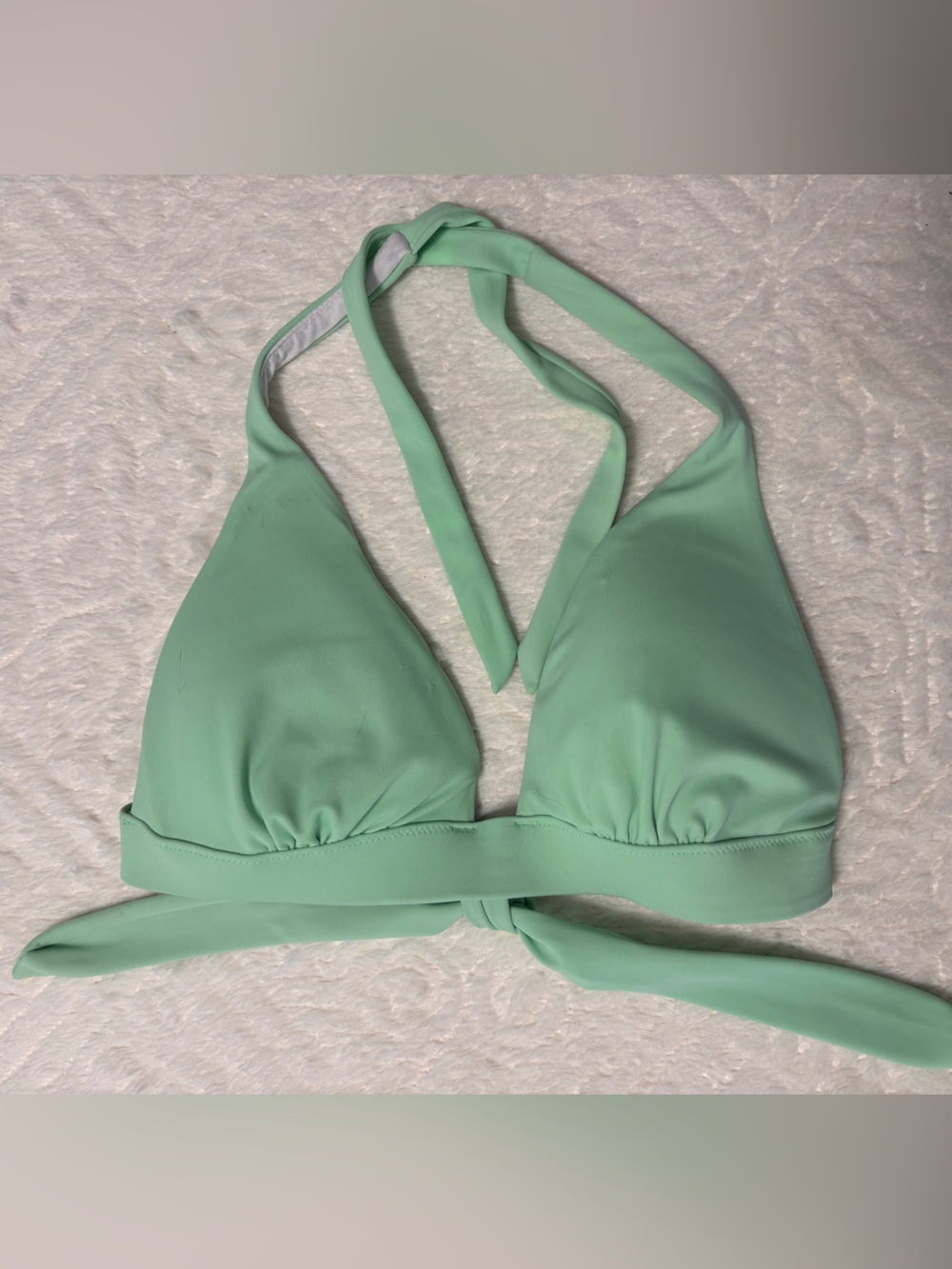 PINK Victoria's Secret Mint Green Halter Bikini Top